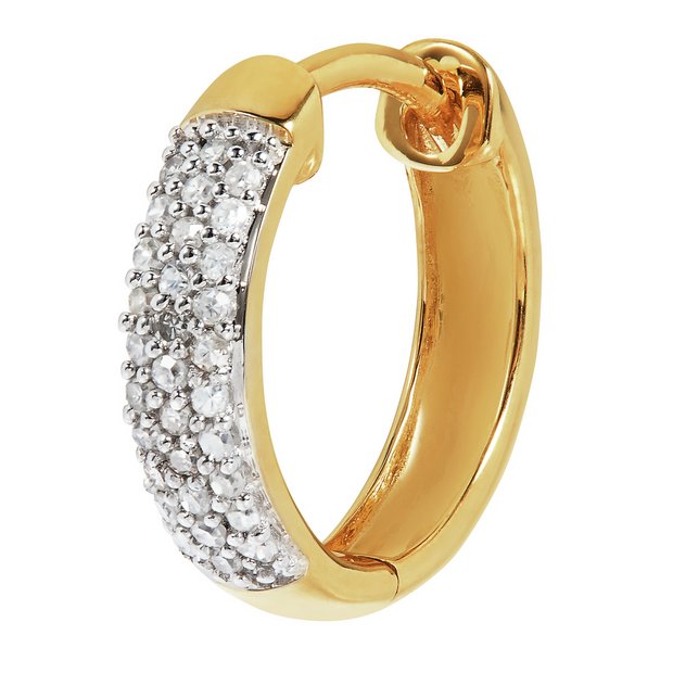 Gold hoop earrings deals argos