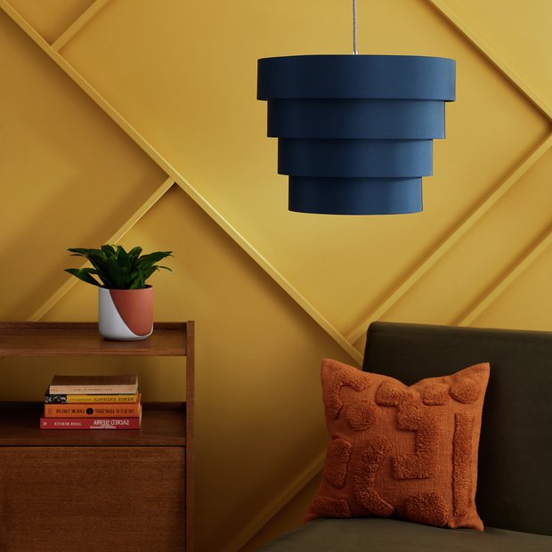 Navy lamp on sale shade argos