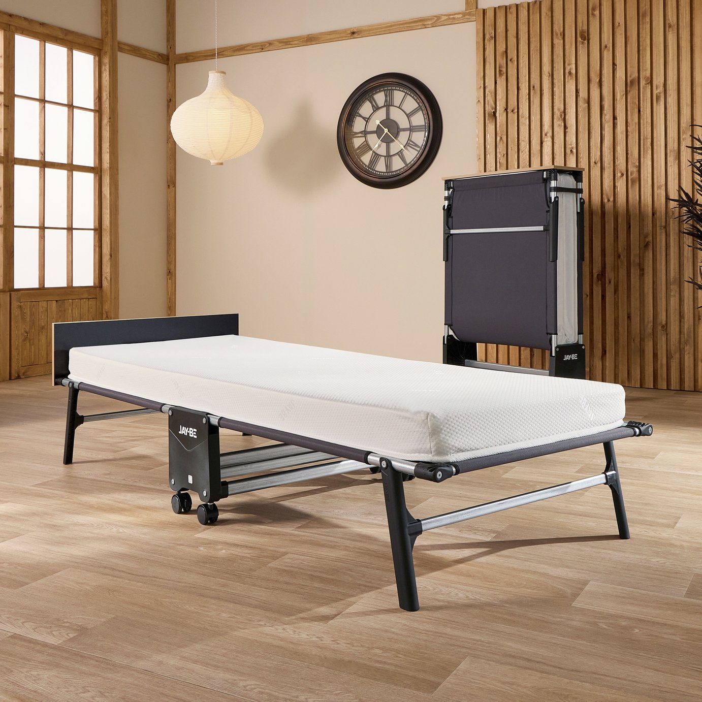 Jay-Be Rollaway Folding Bed with Memory Mattress - Single