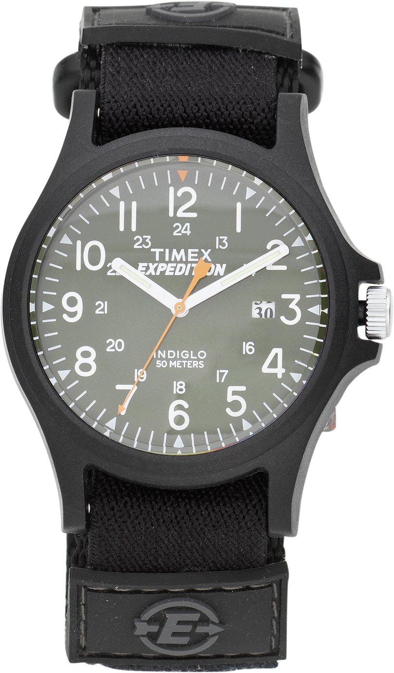 Timex Men's Black Fabric Strap Watch