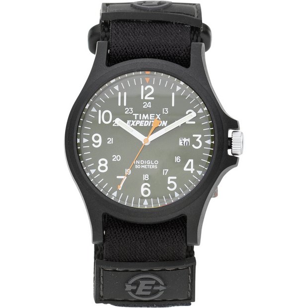 Buy Timex Men's Black Fabric Strap Watch | Men's watches | Argos