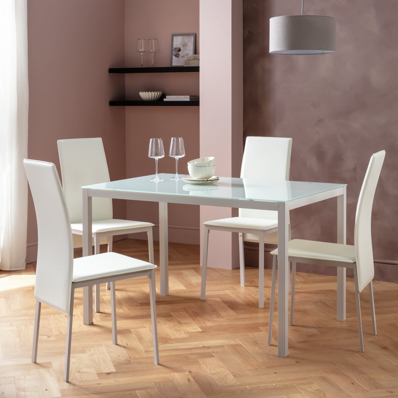 Argos Home Lido Dining Table & 4 Chairs
