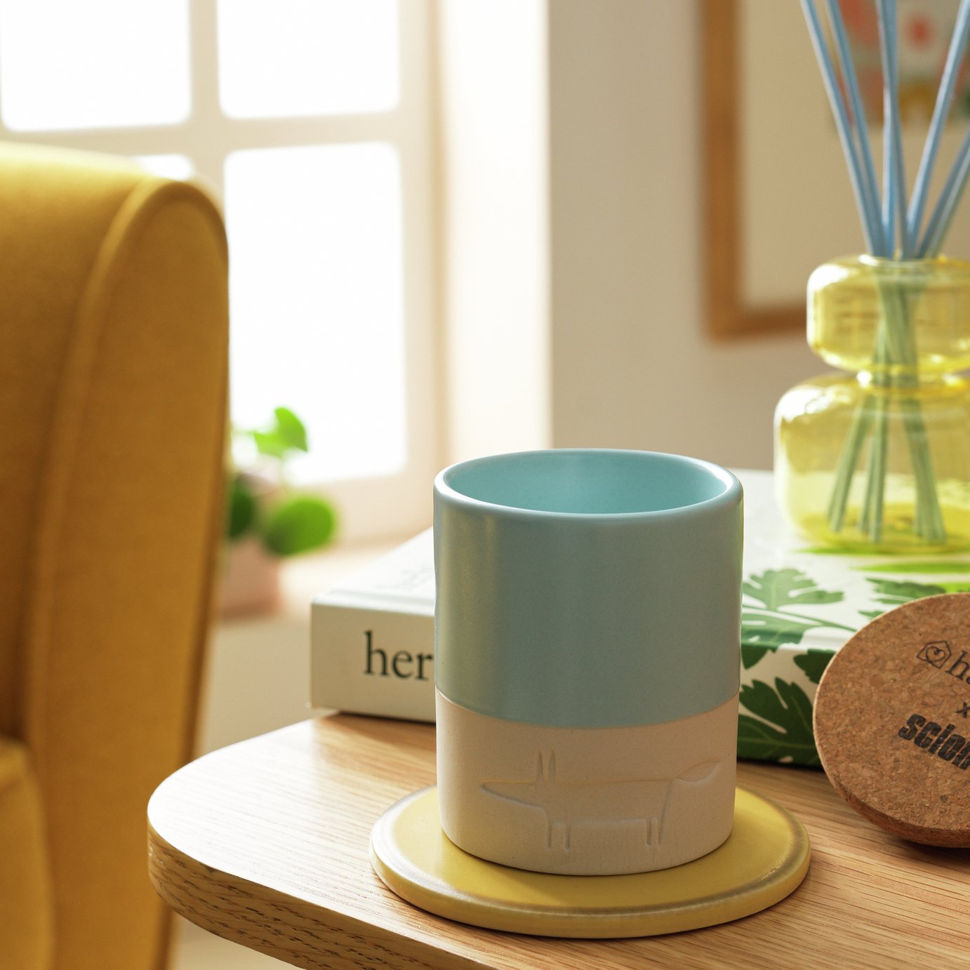 Habitat x Scion Mr Fox Ceramic Candle - Mandarin & Violet