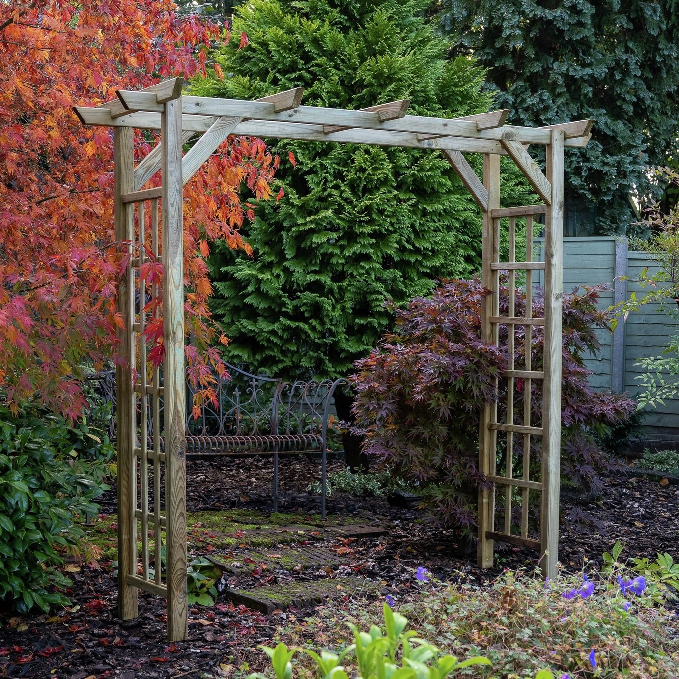 Forest Garden Classic Flat Top Pergola Arch 