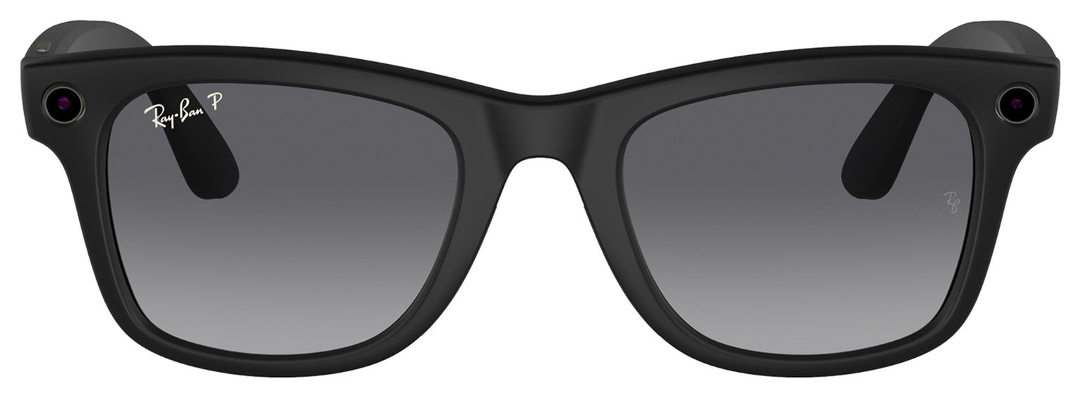 Ray-Ban Meta Wayfarer L Matte Black, Polar Gradient Graphite