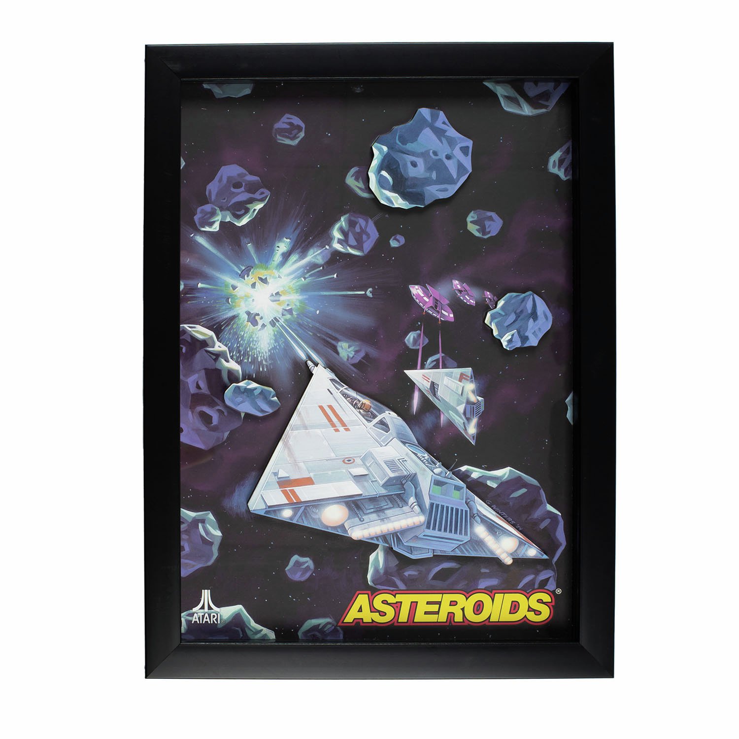 Official Atari 3D Asteroids Collection Wall Art