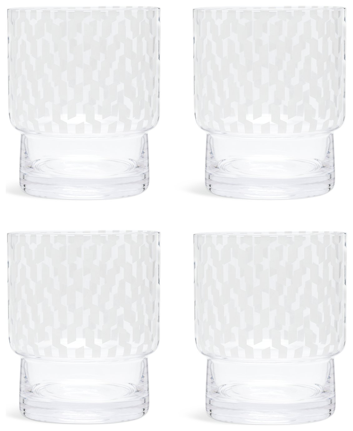Habitat x Scion Metsa Geo Stacking 4 Piece Tumbler Set