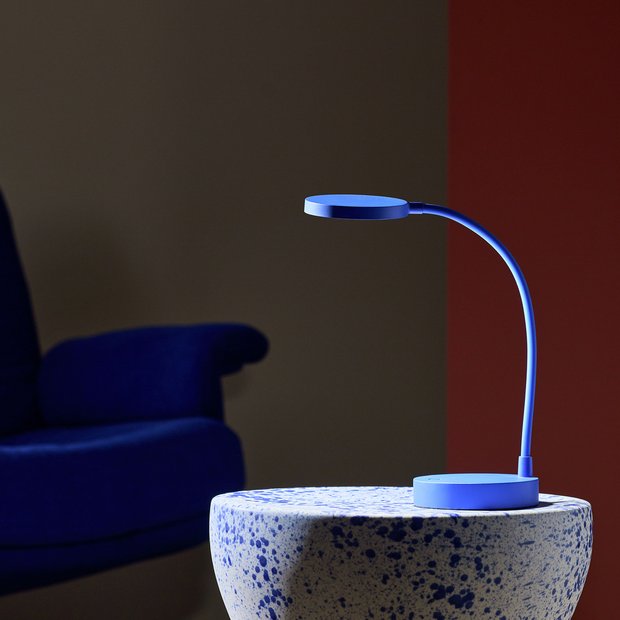 Blue table lamp argos sales