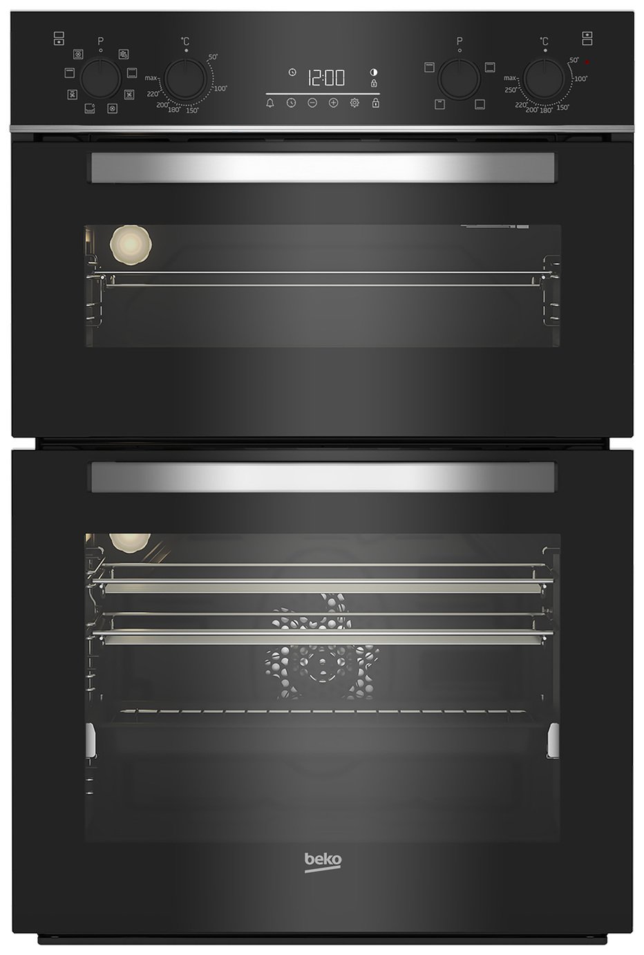 Beko BBDM243BOC Built In Double Electric Oven - Black