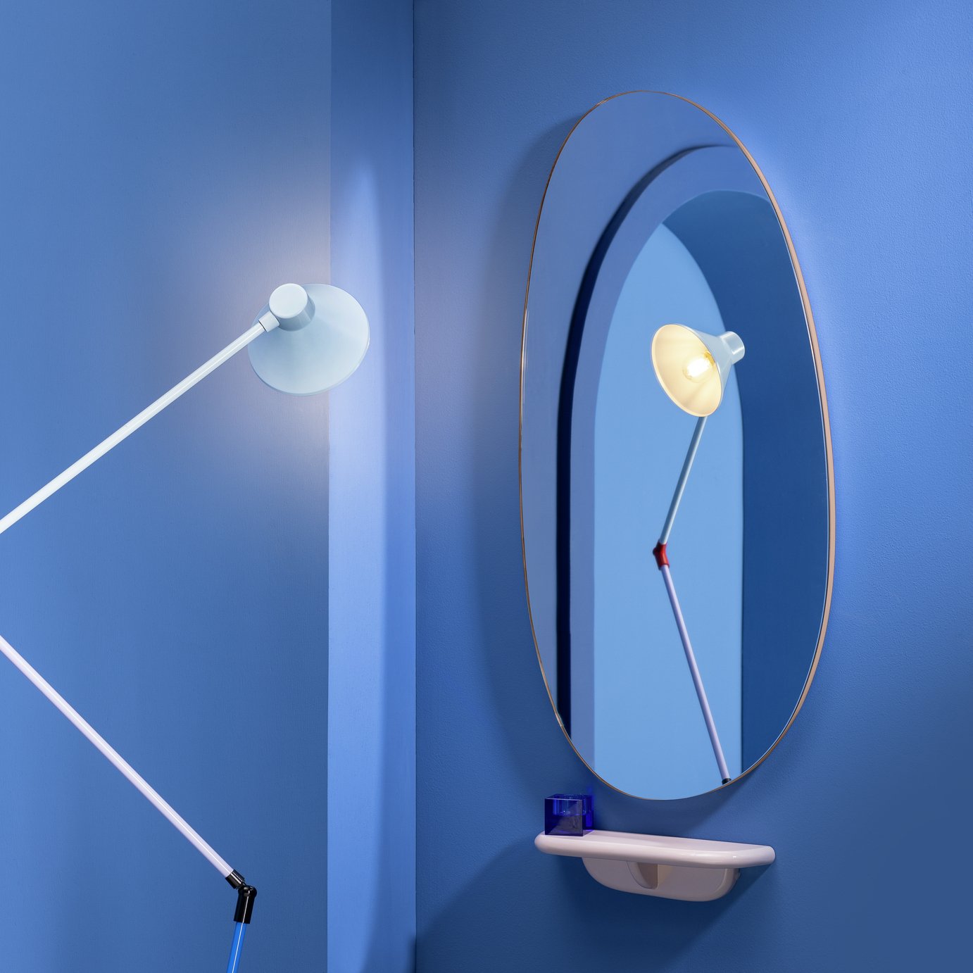Habitat 60 Yumemi Wall Mirror by Felix Conran - 90 x 45cm