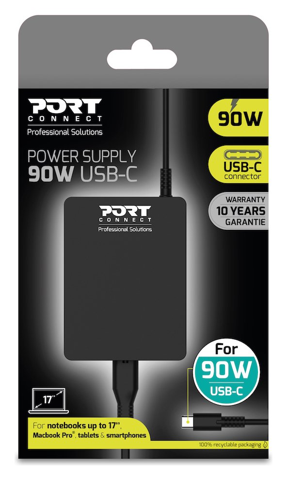Port Connect Type C 90W Power Supply 