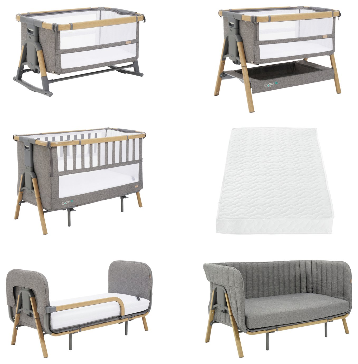 Tutti Bambini Cozee XL Complete Oak Charcoal