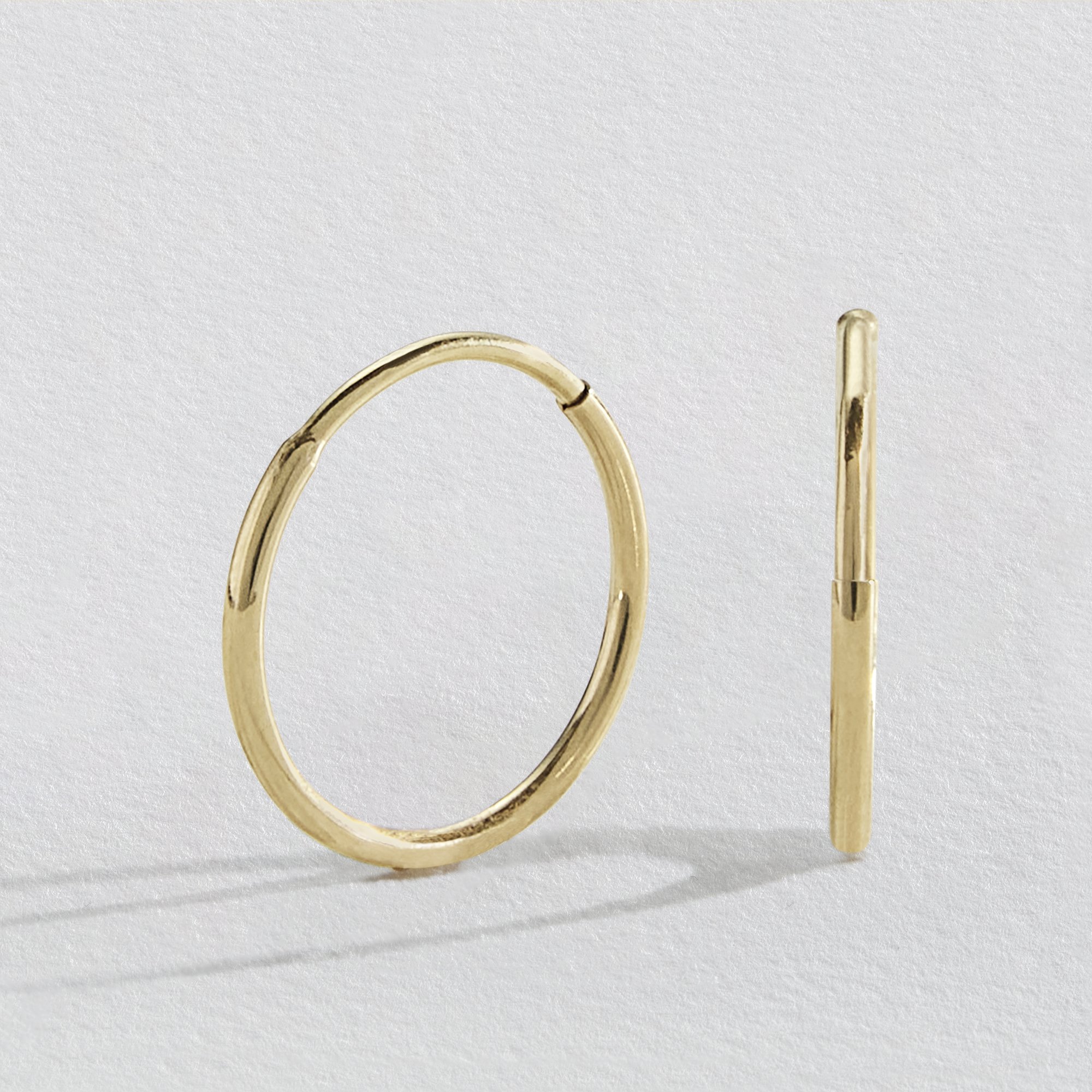 Revere 9ct Yellow Gold Hoop Earrings