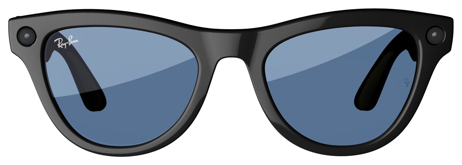 Ray-Ban Meta Skyler - Shiny Black, Transitions Cerulean Blue