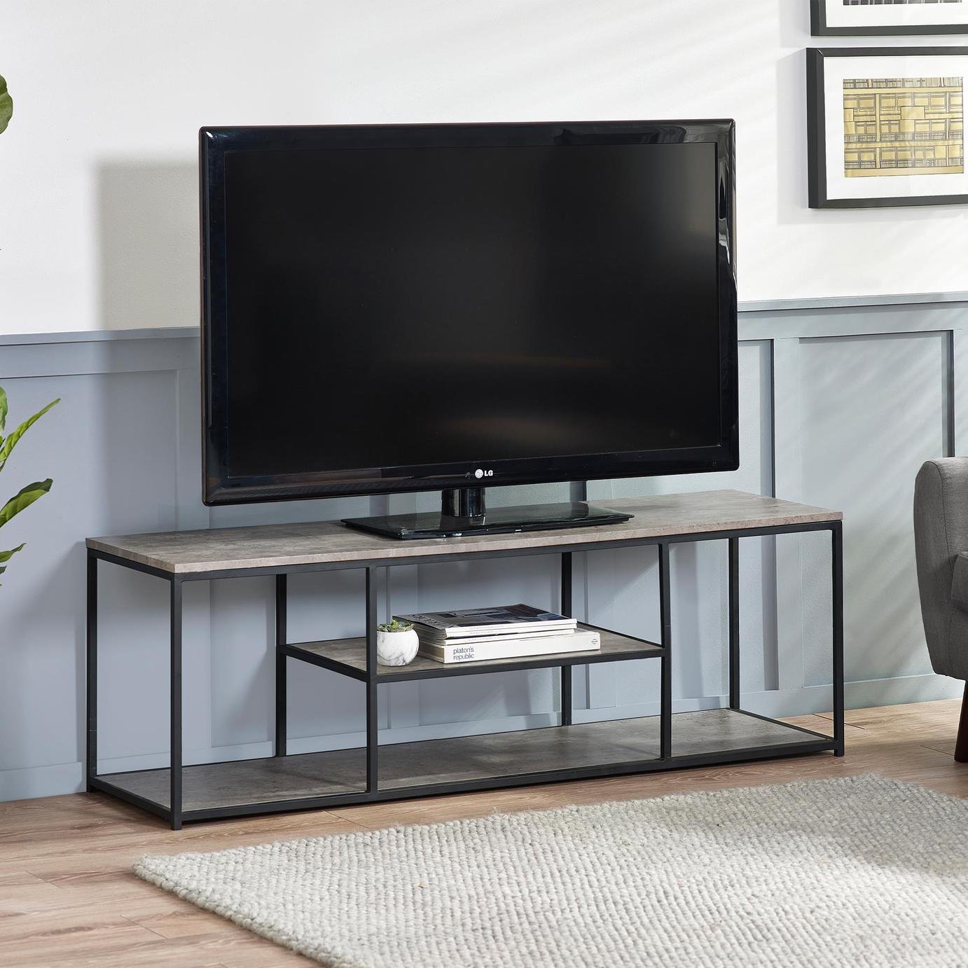 Julian Bowen Staten TV Unit - Black & Grey