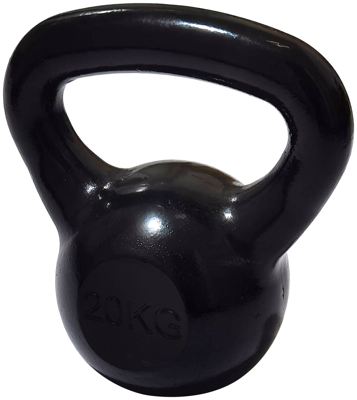 Pro Fitness Cast Iron 20kg Kettlebell - Black