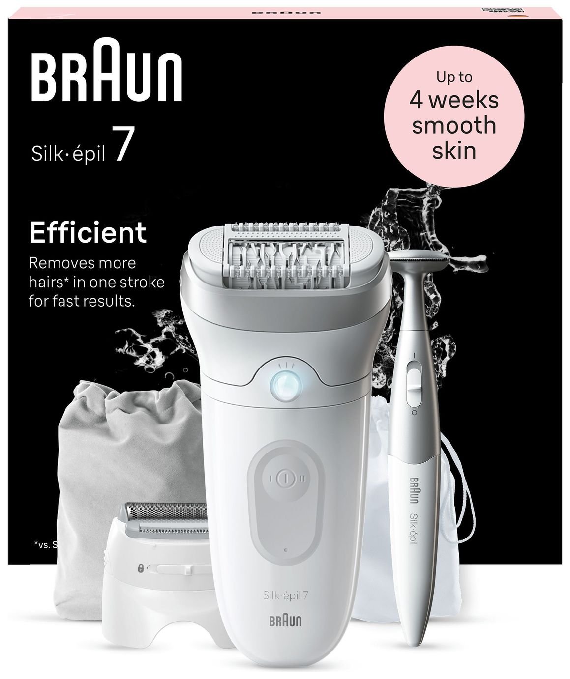 Braun Silk-epil 7 SE7-241 Wet & Dry Use Cordless Epilator