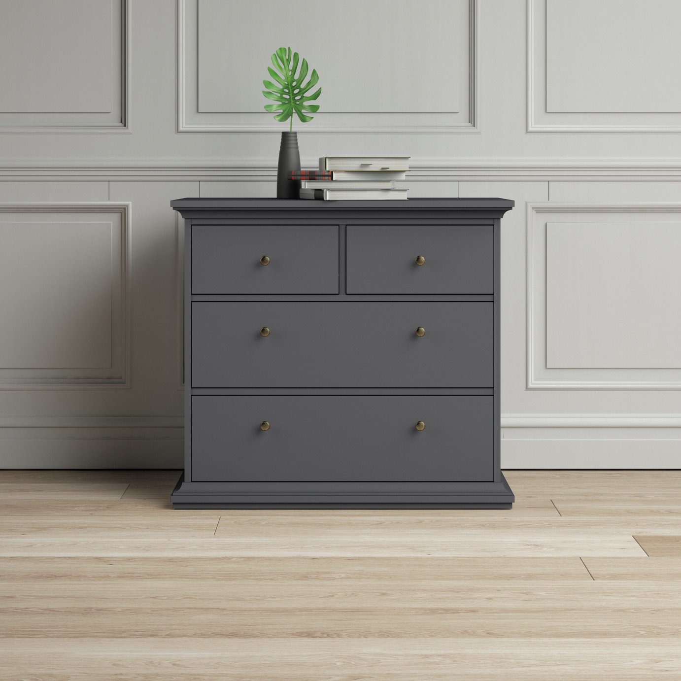 Tvilum Paris 4 Drawer Chest - Grey
