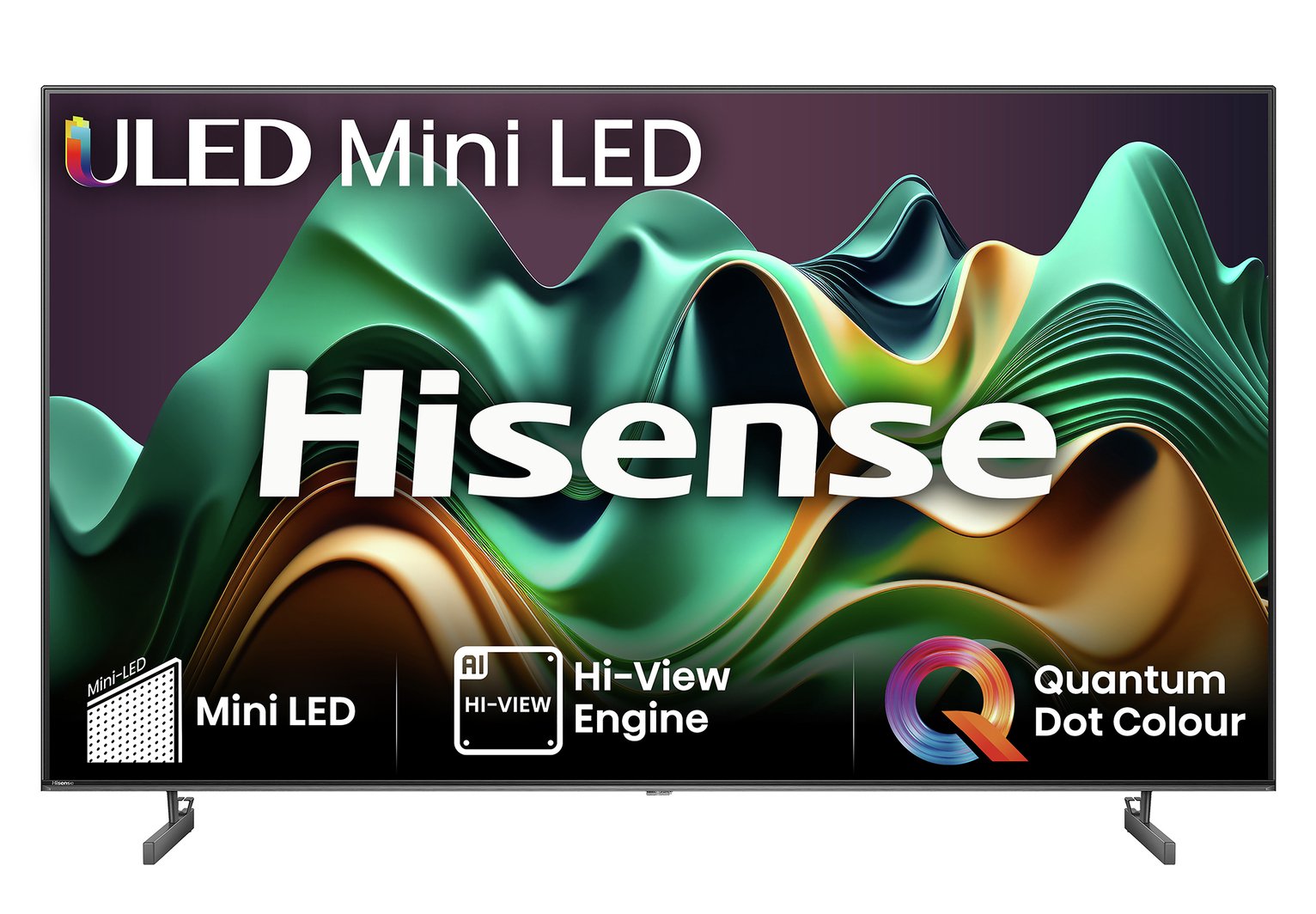 Hisense 55 In 55U6NQTUK Smart 4K UHD HDR Mini LED Freely TV