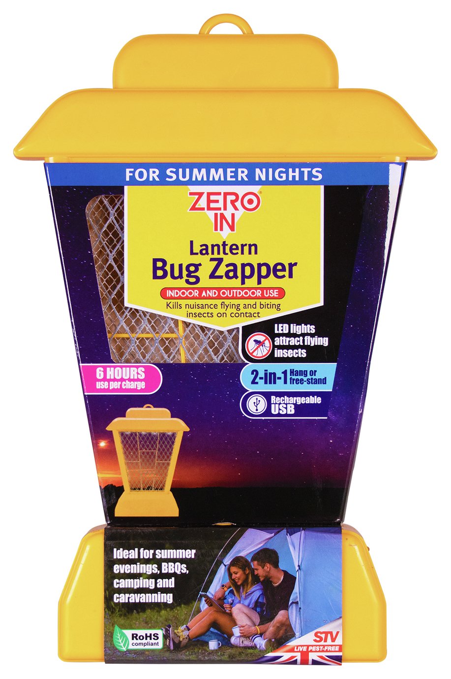 Zero In Lantern Rechargeable Bug Zapper 