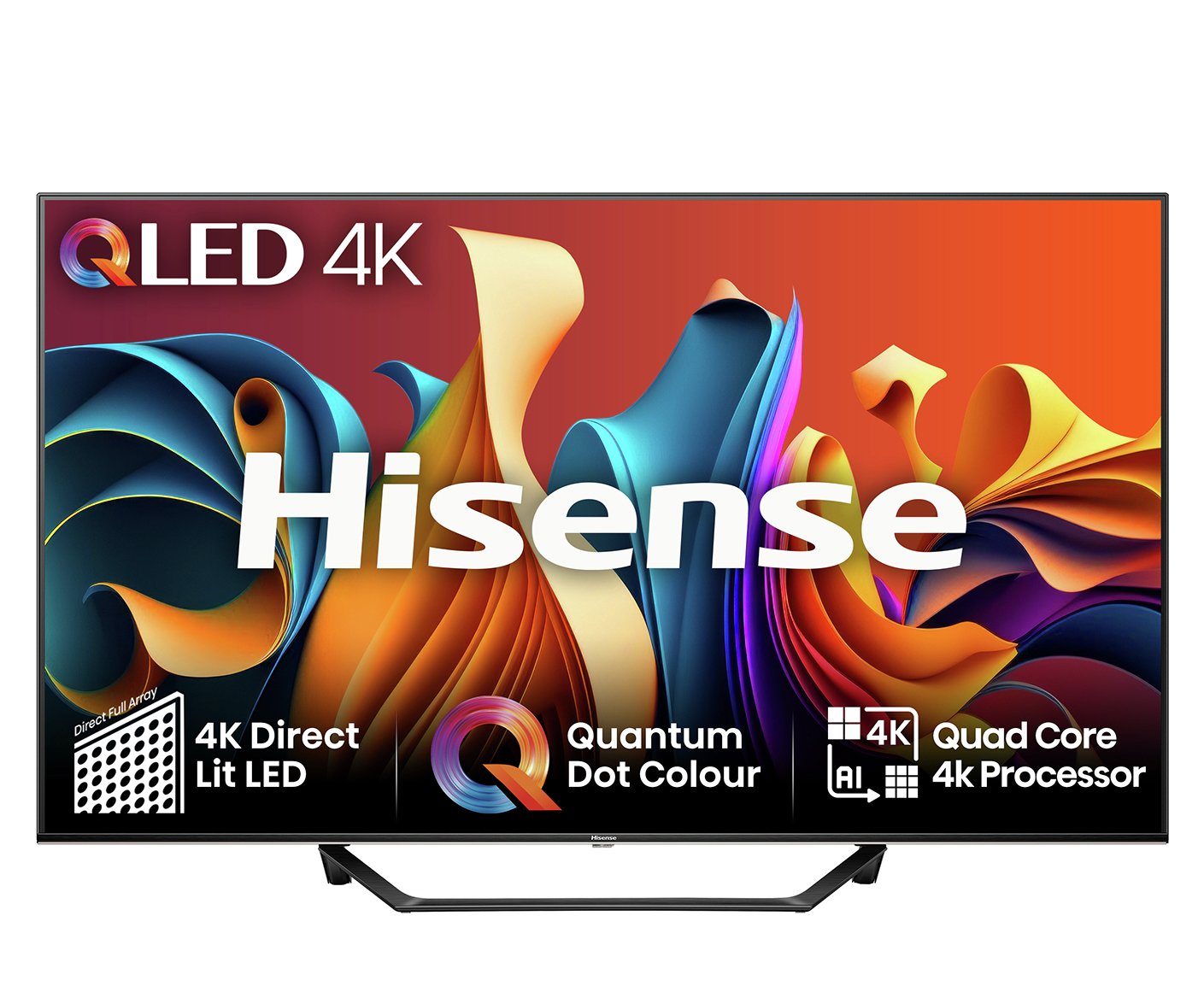 Hisense 50 Inch 50A7NQTUK Smart 4K UHD HDR QLED Freely TV