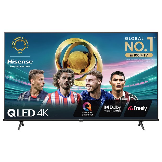 Buy Hisense 50 Inch 50E78NQTUK Smart 4K HDR UHD QLED Freely TV |  Televisions | Argos