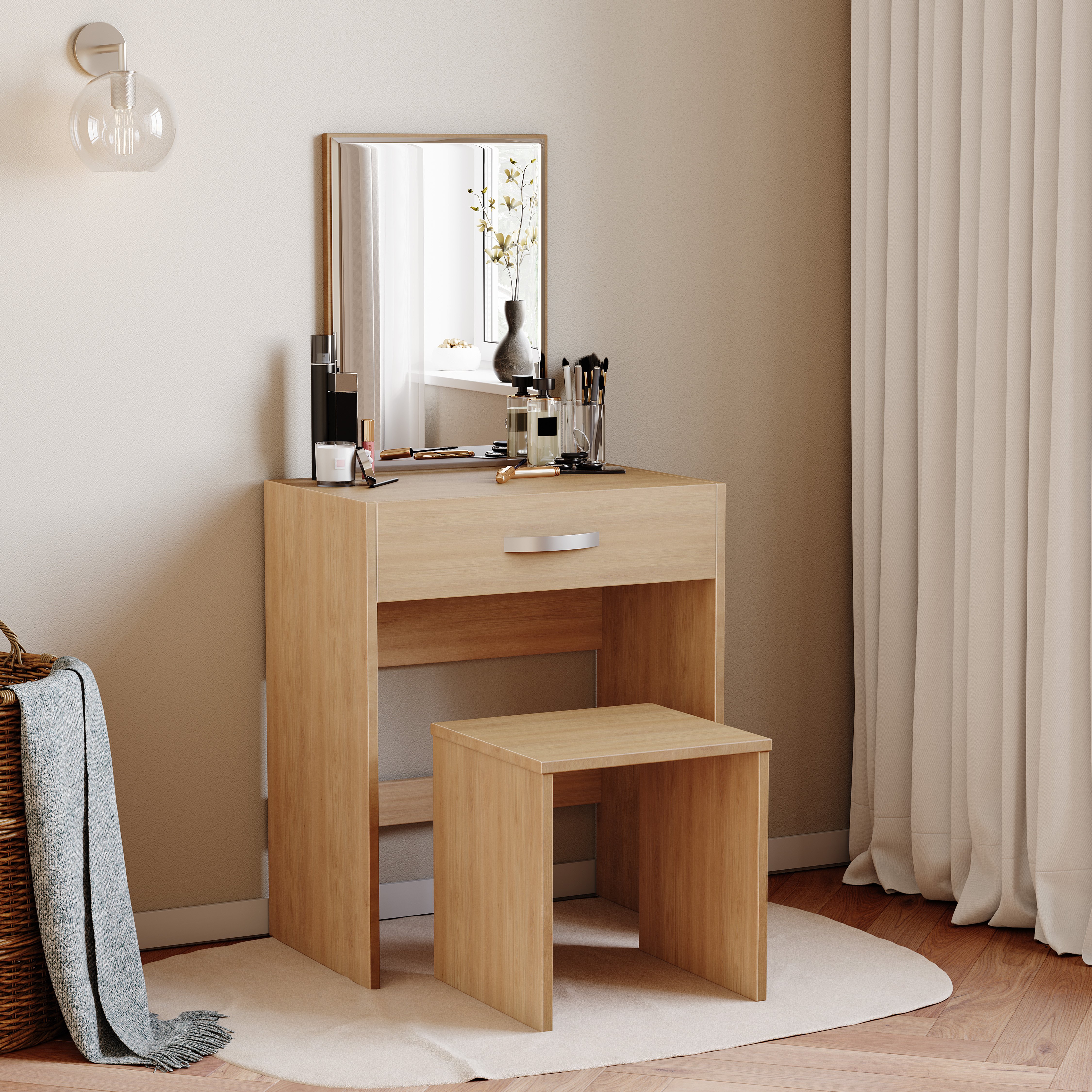 Vida Designs Isla Dressing Table - Pine