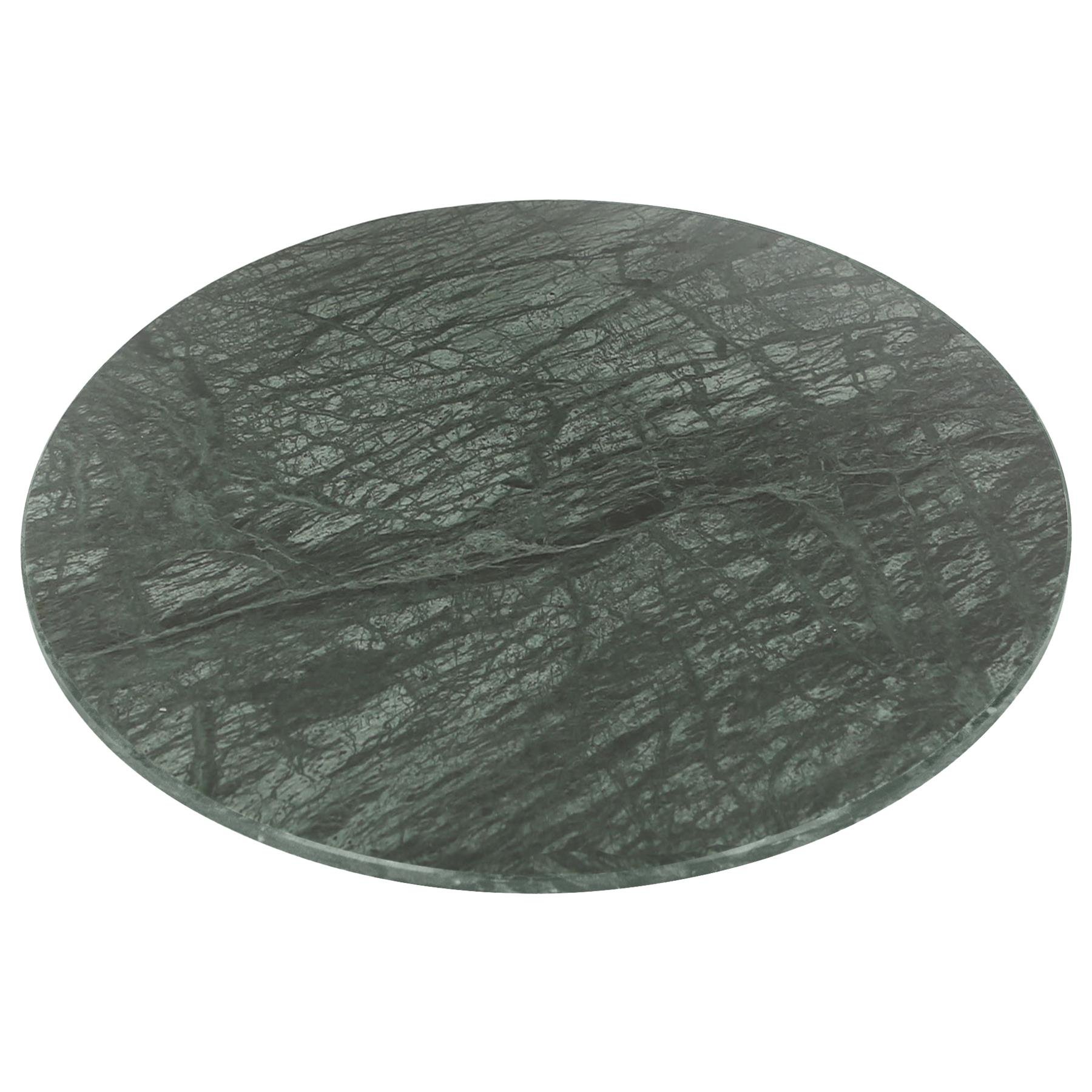 Argon Tableware Round Marble Chopping Board - 30cm - Green