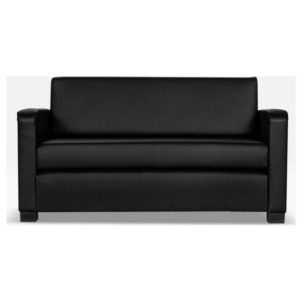 Black double deals sofa bed