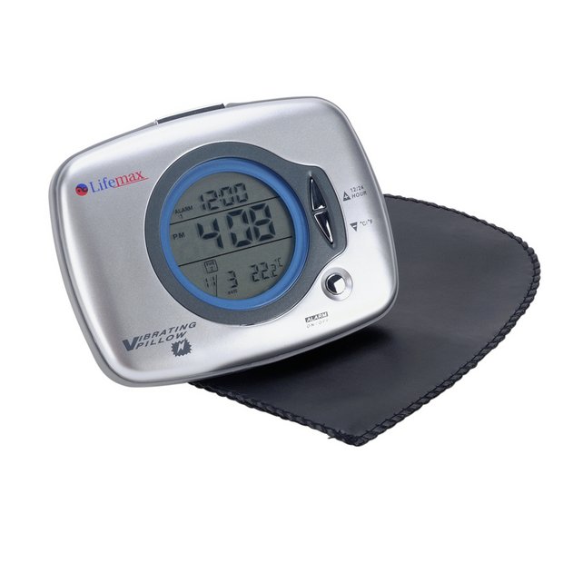 In Stock Lifemax Under Pillow Vibration Alarm Clock Temperature display snooze 