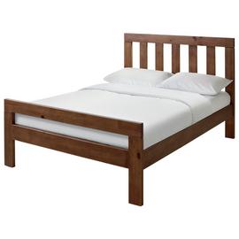 Habitat Chile Double Wooden Bed Frame - Dark Stain