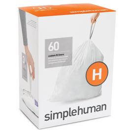 Simplehuman Code H Bin Liners - Pack of 60