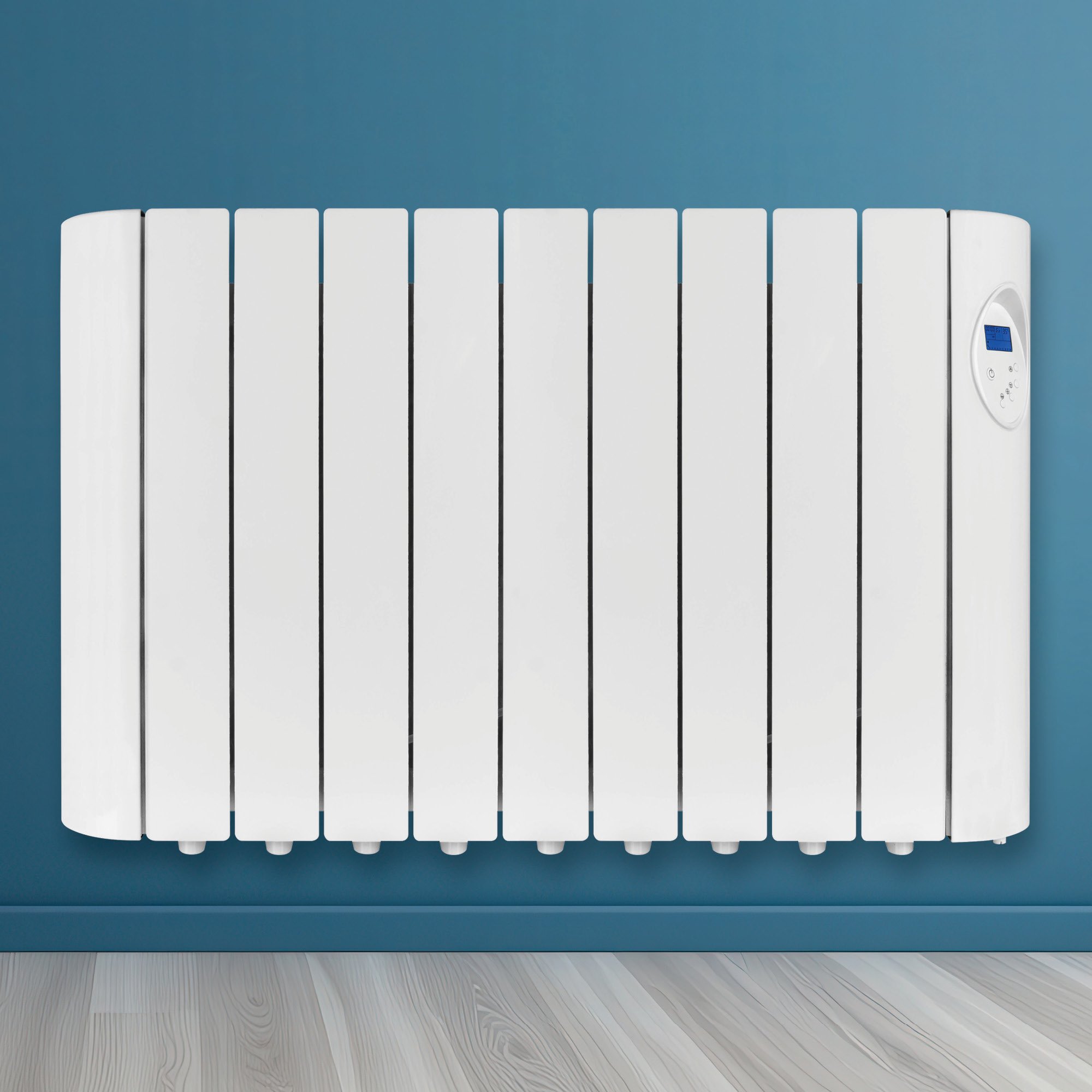 Futura 1800W Wall Mounted Oil-Filled Electric Radiator 89cm - White