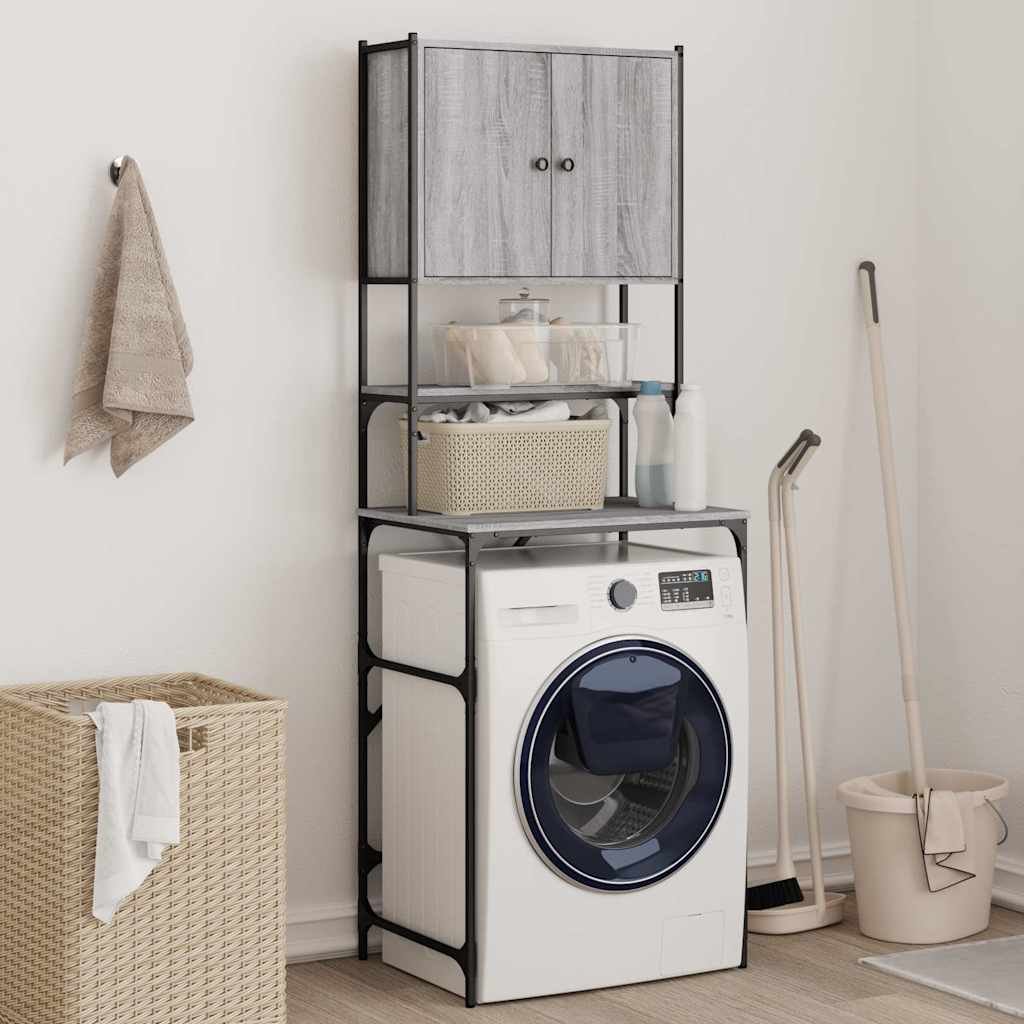 Walplus Washing Machine Cabinet Sonoma - Grey Sonoma - 68 x 48.5 x 194 cm