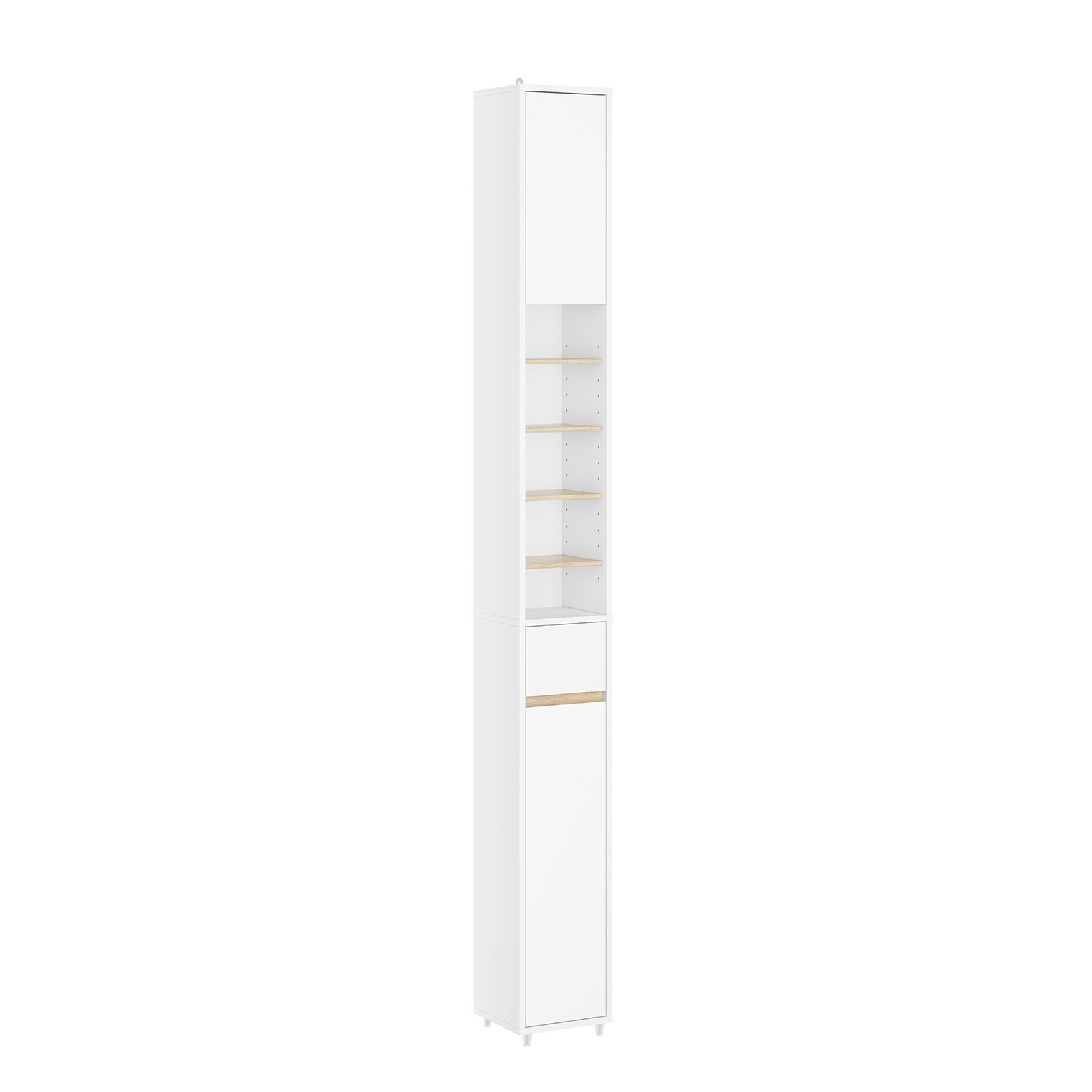 SoBuy 1 Drawer 6 Adjustable Slim Cabinet - White