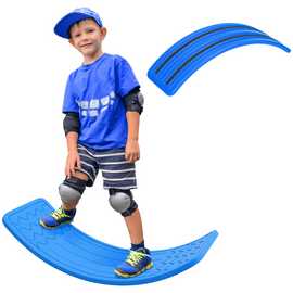 ZONEKIZ Kids Wobble Rocking Balance Board - Dark Blue