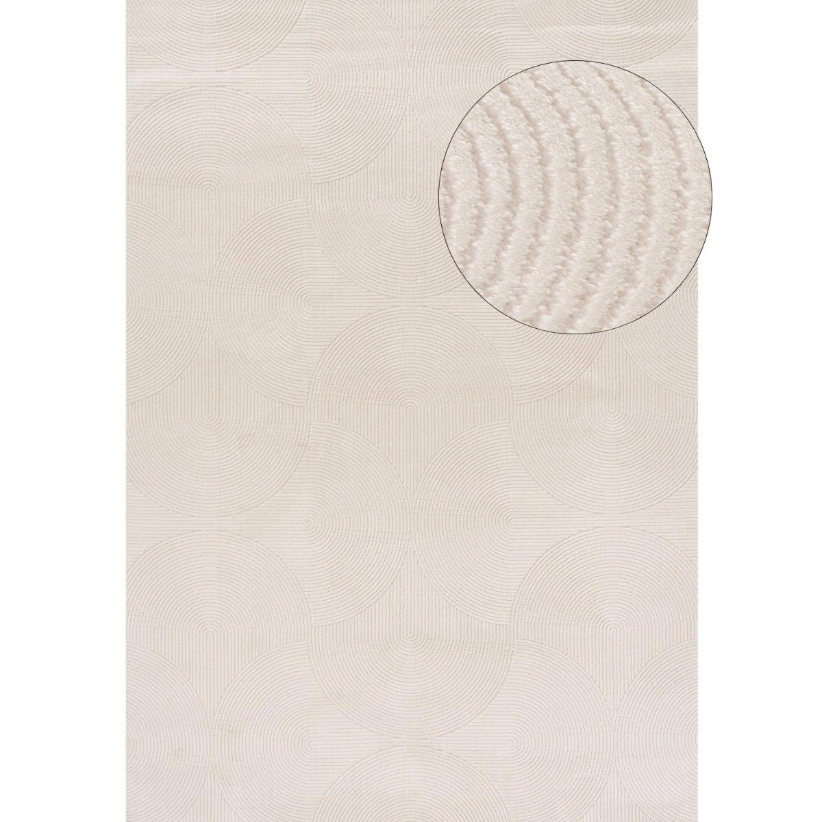 The Rugs Cream Carmel Modern Arch Rug - 80 x 150cm