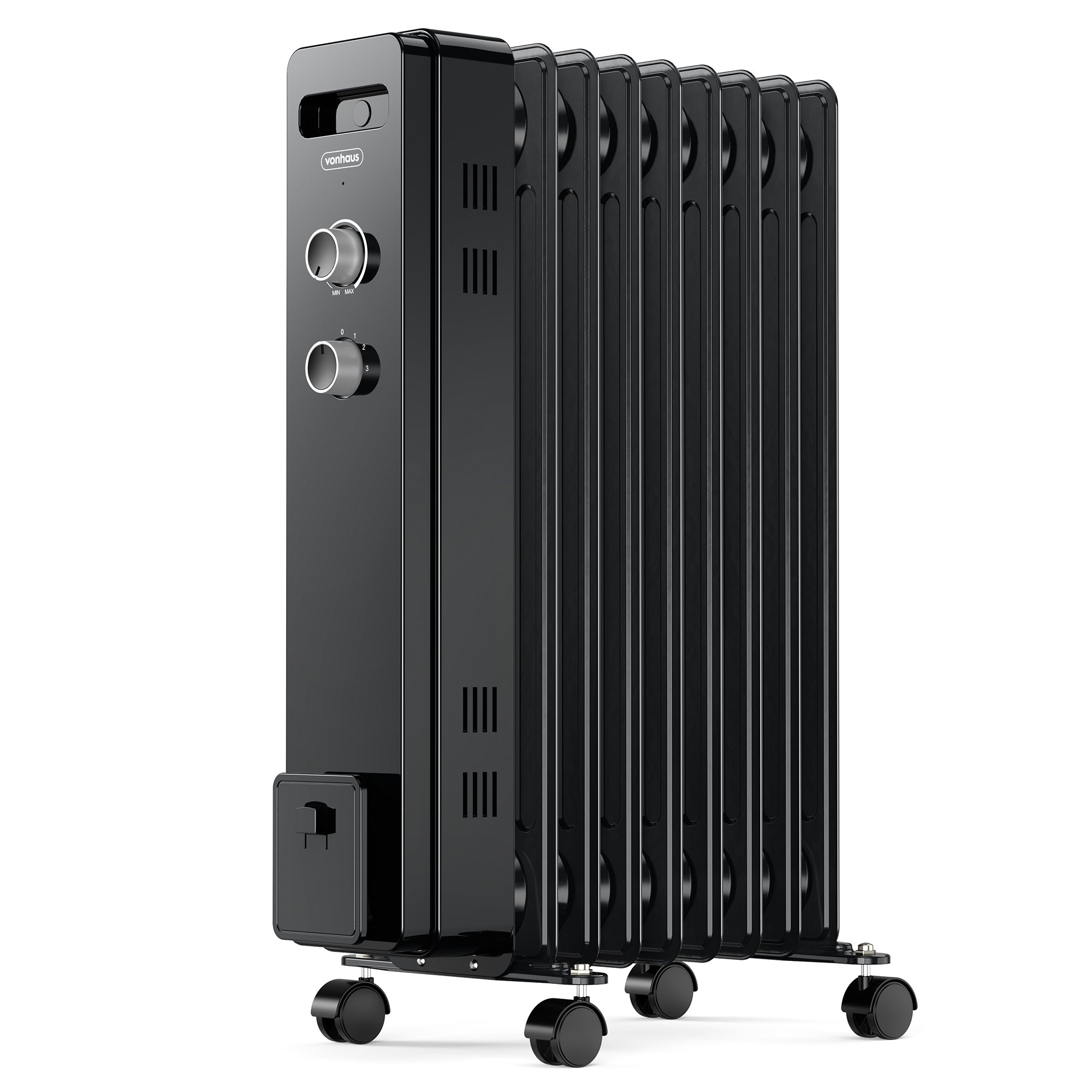 VonHaus 9 Fin 2000W Oil Filled Radiator - Portable