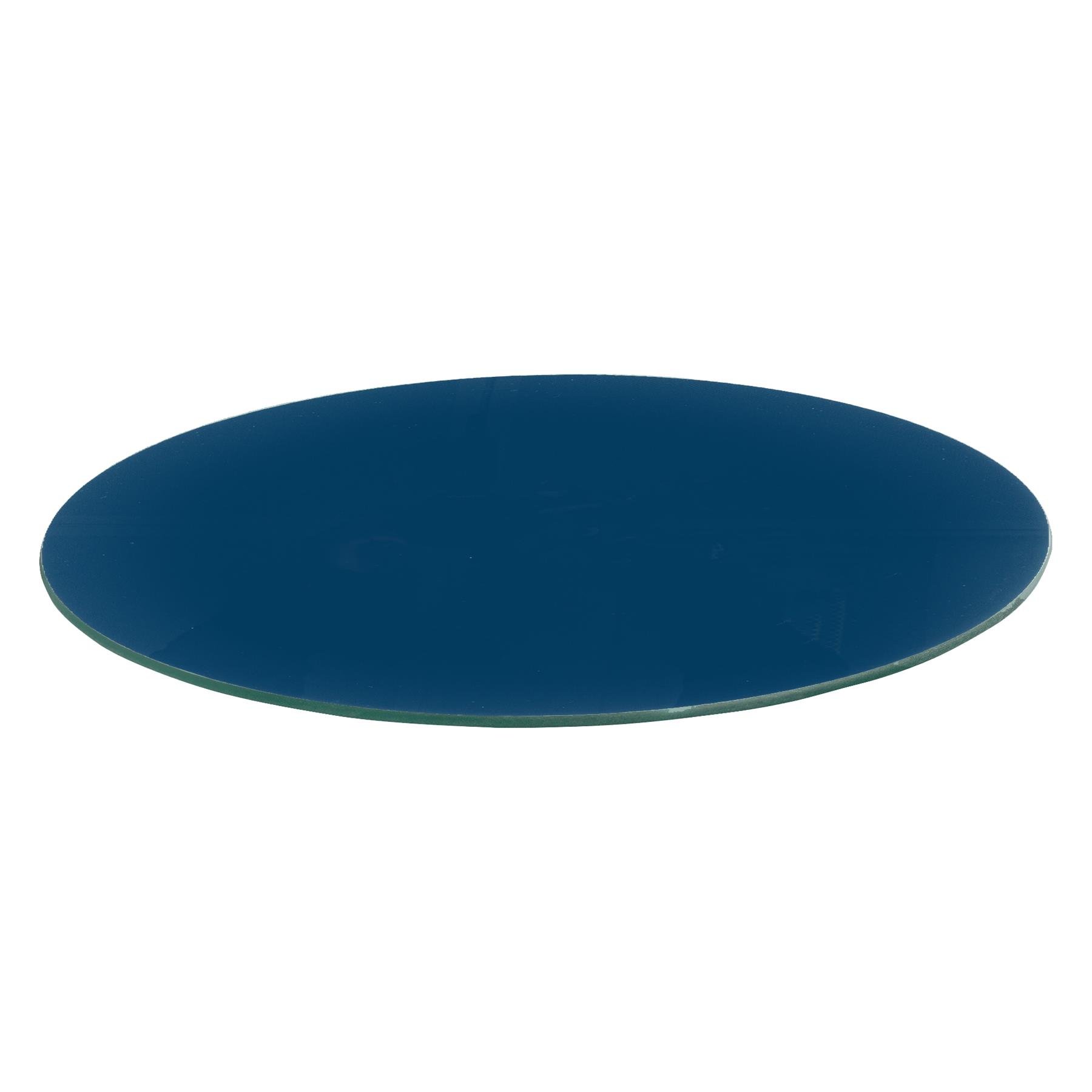 Harbour Housewares Round Glass Chopping Board - 30cm - Hague Blue