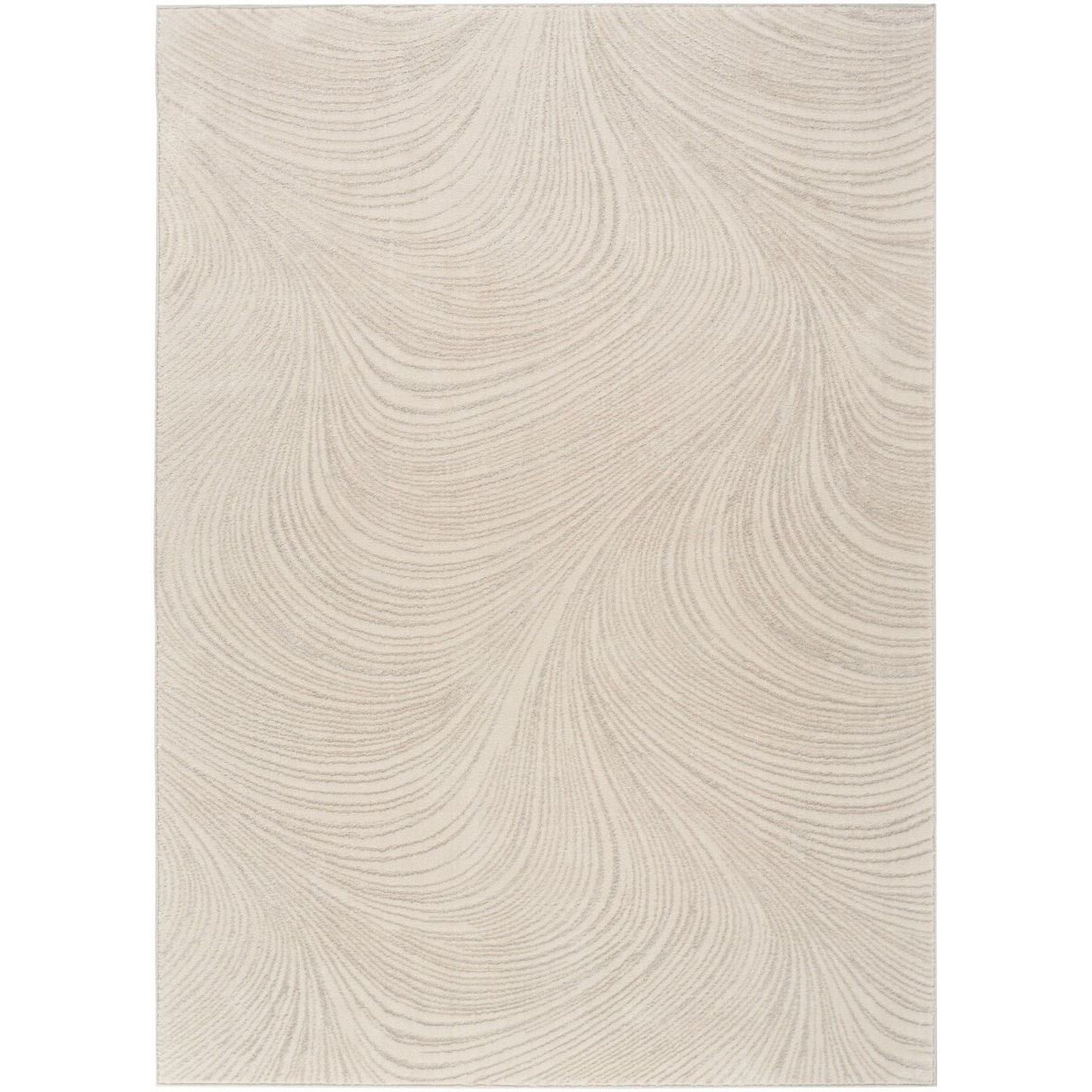 Mega Flooring Beige Modern Abstract Rug - 119 x 180cm