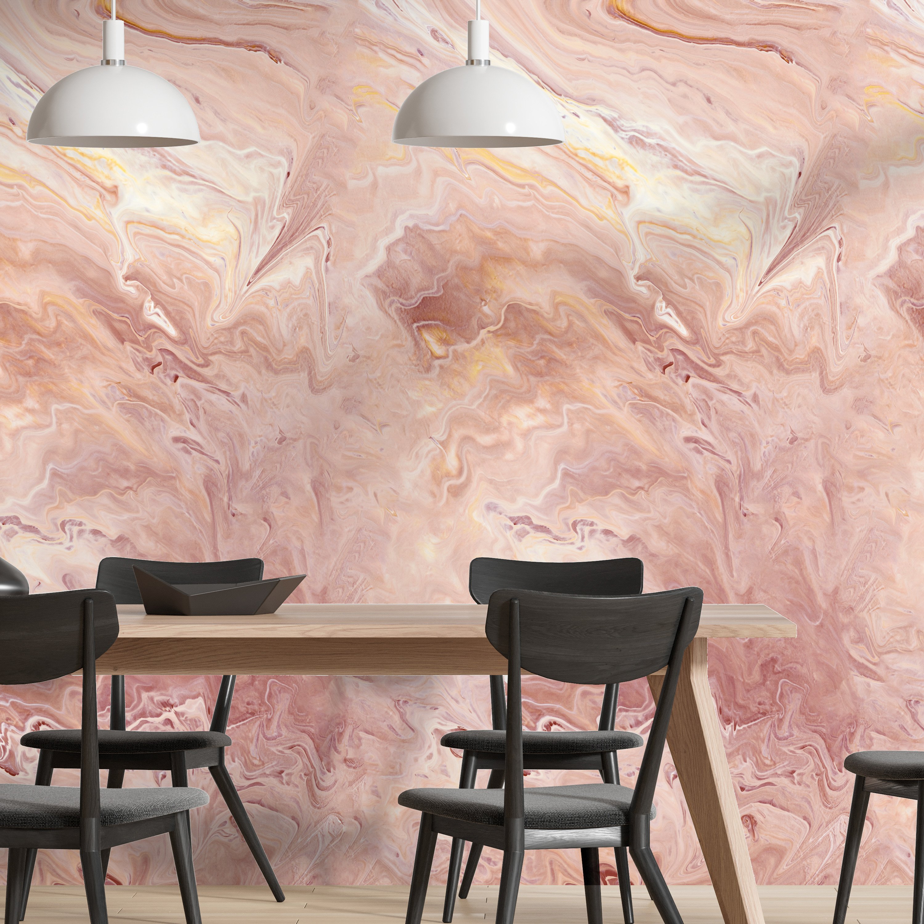 Grandeco Marble 3 lane Repeatable Textured Wallpaper Mural - 1.59 x 2.8m