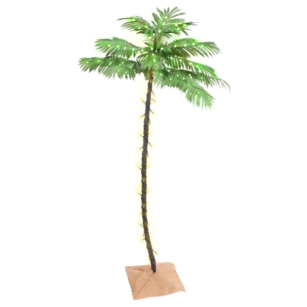Walplus 96 LED Lights LED Palm Tree - White - 180 cm