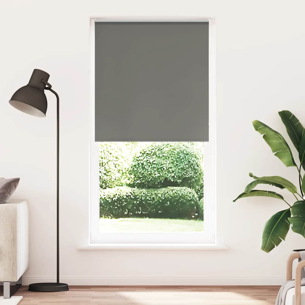Walplus Polyester Blackout Roller Blind - Grey - 100 x 230