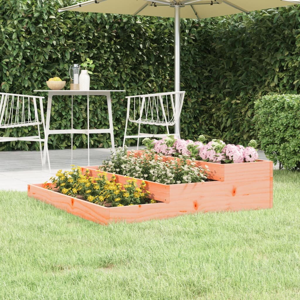 Walplus Wood Garden Planter - 107 x 107 x 27 cm