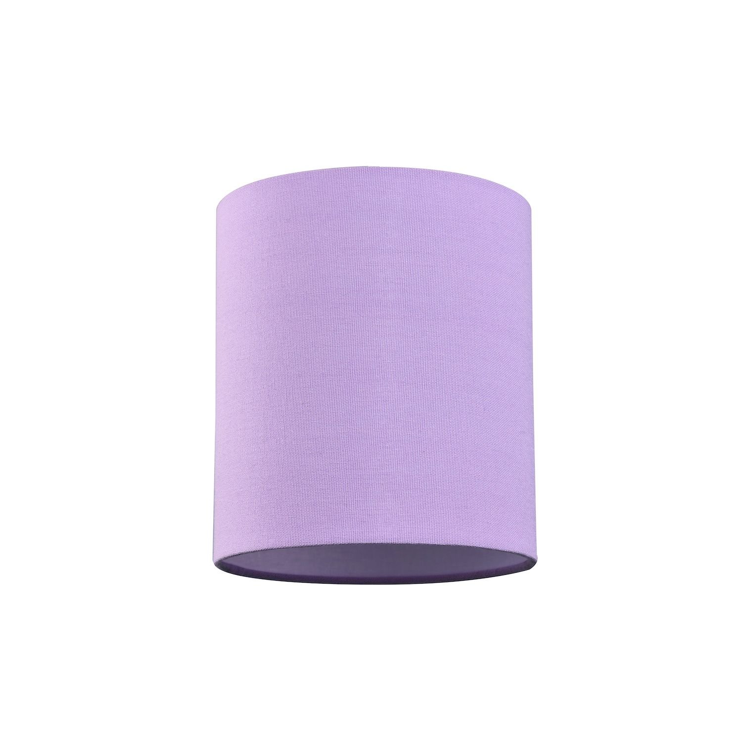 Happy Homewares Soft Lilac Linen Fabric High Cylinder Lampshade - 16cm