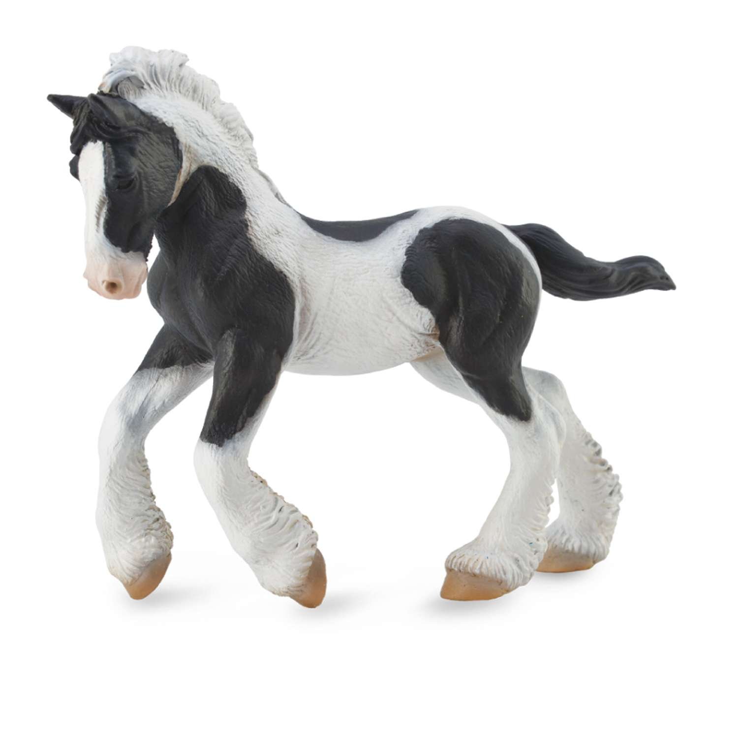 CollectA Gypsy Foal Black & White Piebald - 3 Years +