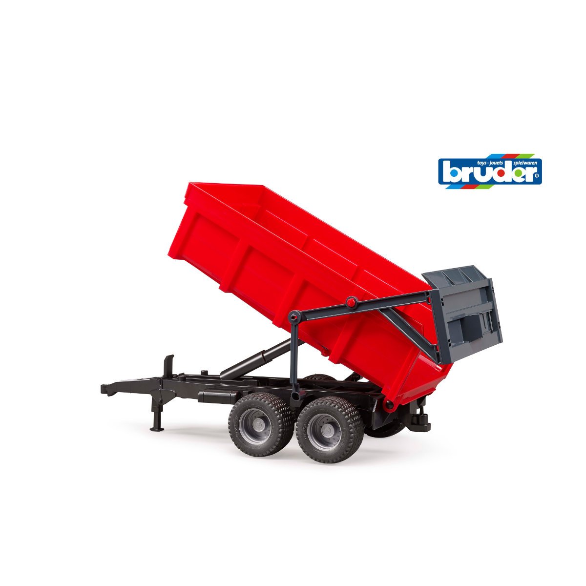 Bruder 1:16 Red Tipping Trailer Age 3+ - Red