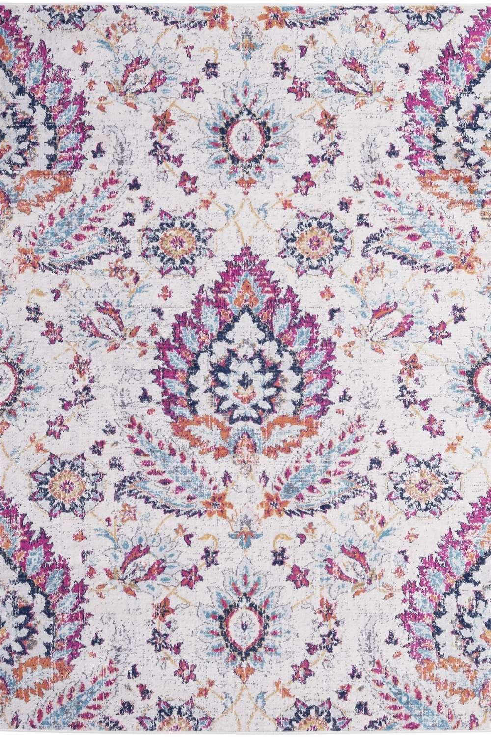 The Rugs Multicoloured Marrakech Floral Rug - 80 x 150cm