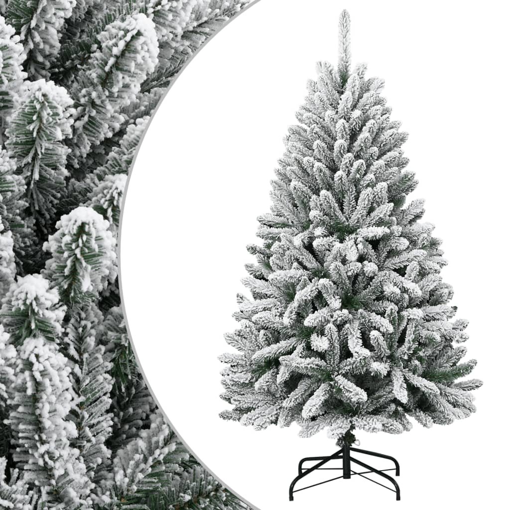 Walplus 530 Branch Tips Hinged Artificial Christmas Tree - White - 150 cm