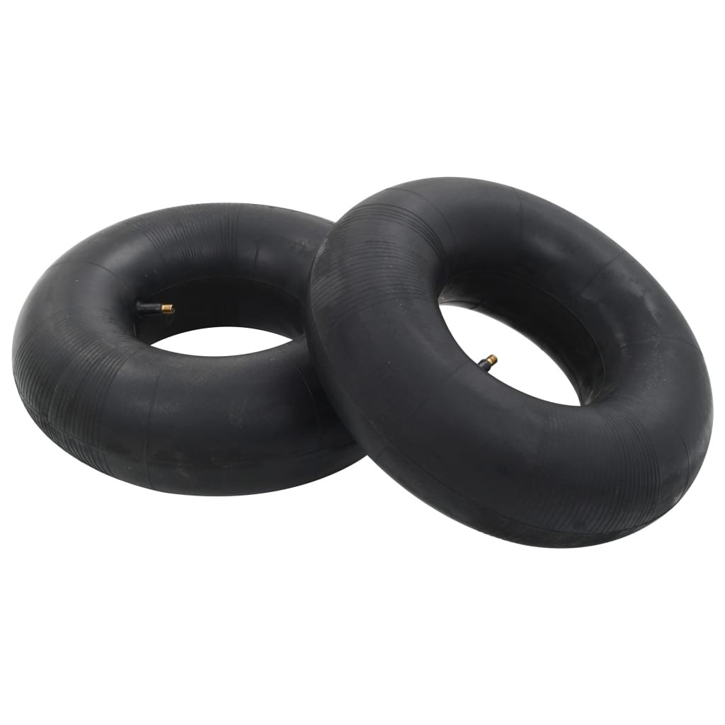 Walplus Set of 2 Rubber 15x6.00-6 4PR Durable Inner Tube - Black
